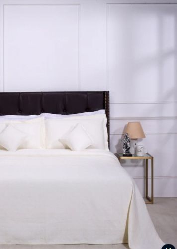 Ring Cotton Offwhite Cotton Bedcover