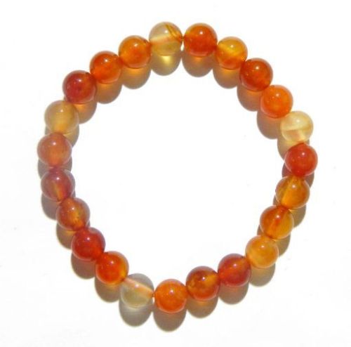 Carnelian Bracelet, Specialities : Made with 8mm Gemstone Beads