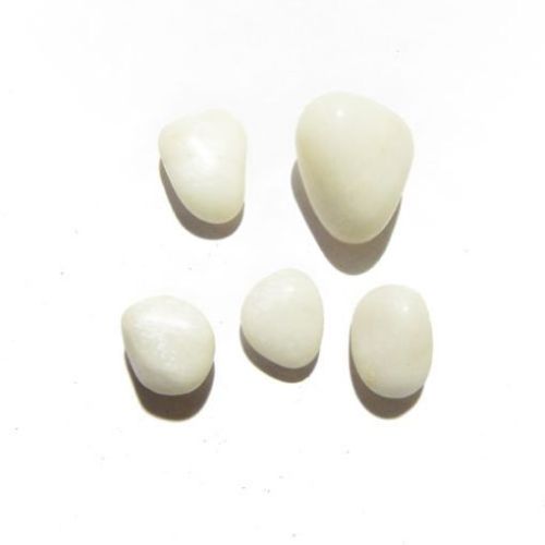 Natural White Agate Tumble, Speciality : Cleansing Charging