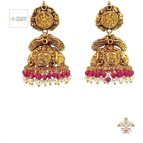 22 Kt Ladies Gold Earring Er004