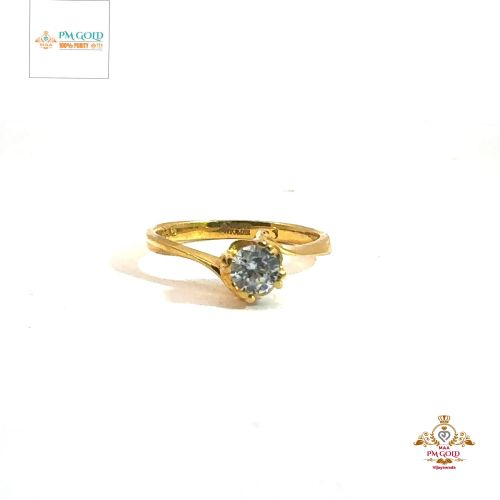 22 Kt Ladies Gold Rings Fr044