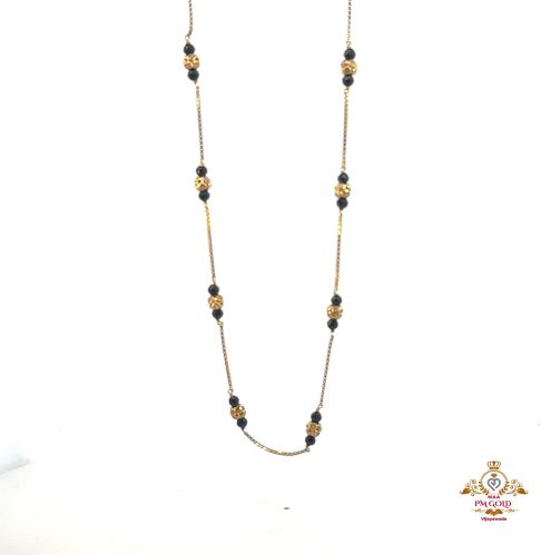 22 Kt Light Weight Gold Mangalsutra Lwj113