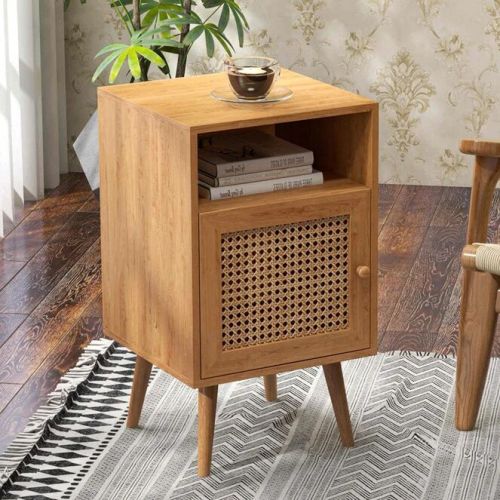Henline Rattan Bedside Table