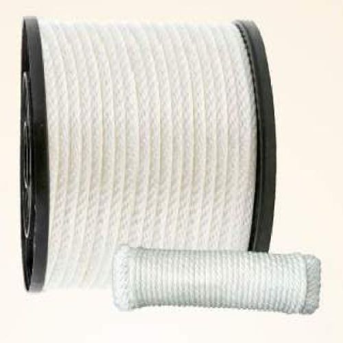 Polyester Solid Braid Rope, Color : White