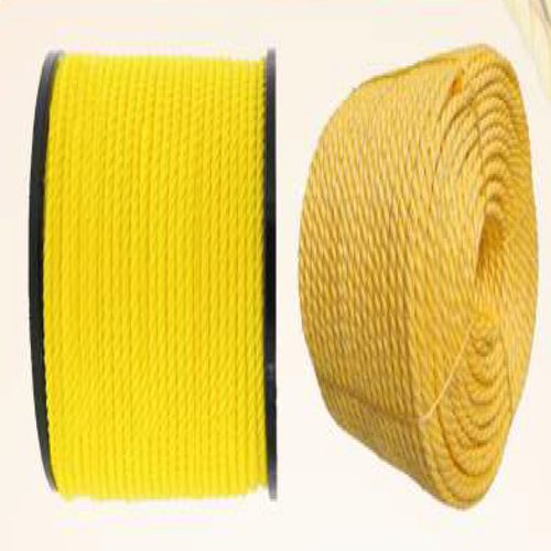 Polypropylene 3 Strand Danline Rope, Color : Yellow