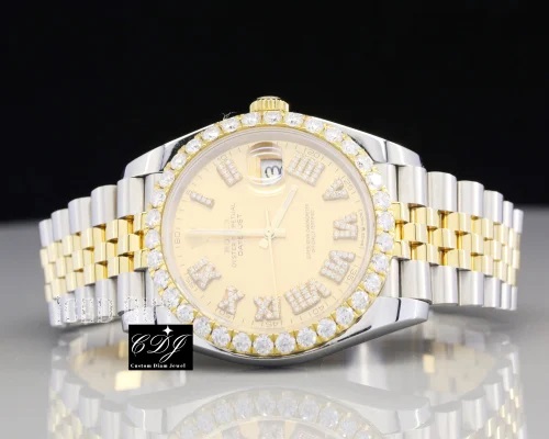 Customdiamjewel Luxury Jubilee Moissanite Diamond Wrist Watch