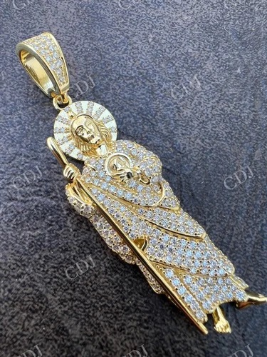 Solid St Jude San Judas Tadeo 925 Sterling Silver Pendant