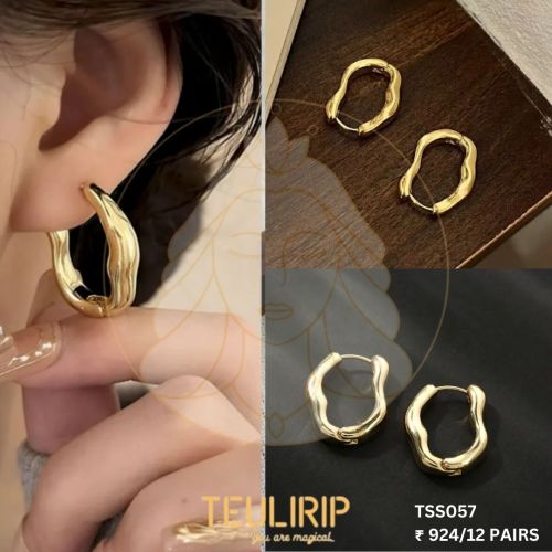 Stainless Steel Teulrip Anti Tarnish Earrings Ix, Color : Mixed