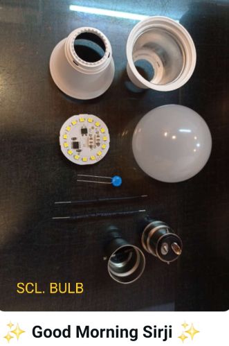 Scl Bulb Manufacturer Holder 9 watt led raw material, Shape : Round