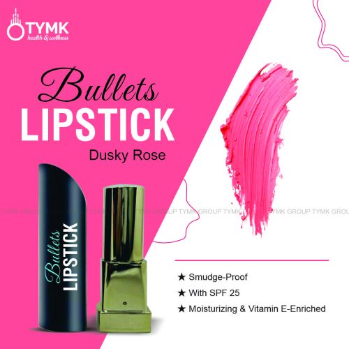 Bullet Lipstick, Color : Dusky Rose, Packaging Size : 10 Gm