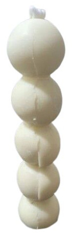 Polished Soy Wax Plain Multicolor Pillar 5 Knob Candle