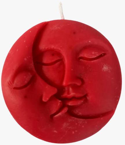 Polished Soy Wax Sun Moon Candle, Color : Multicolor