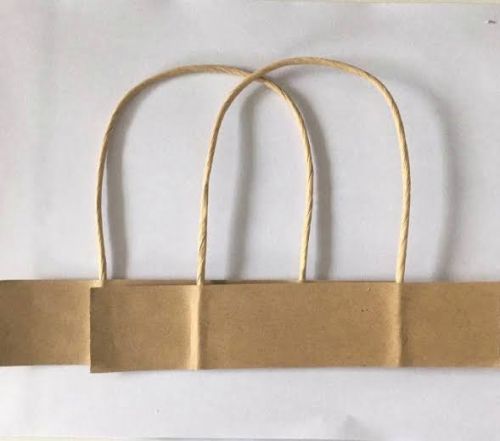 Plain Paper Bag Handle Twisted, Carry Capacity : 7-10 Kg