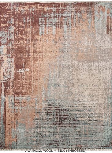 Smooth silk/bamboo-silk/wool Hand Knotted Bamboo Silk Rug