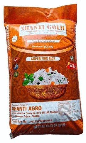 Natural 30Kg Shanti Gold Super Fine Rice, Color : White