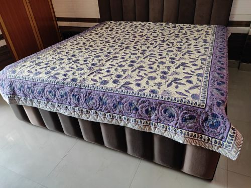Jaipurbedsheetwala Printed Cotton Double Bed Sheets Bedcover For Home