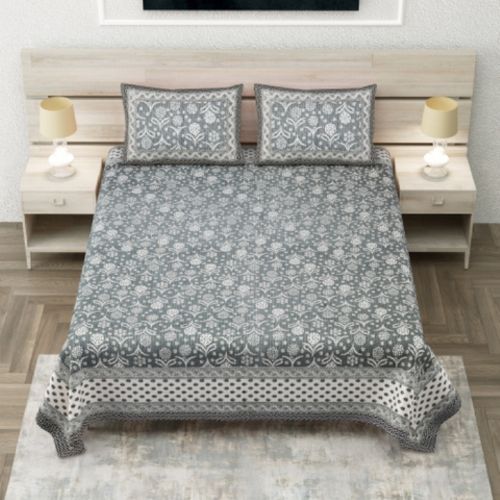 Jaipurbedsheetwala Printed Cotton King Size Bedsheets 108x108inches