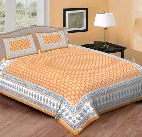 Jaipurbedsheetwala Printed Jaipur Bedsheet Wala (Cotton Bedsheeet)