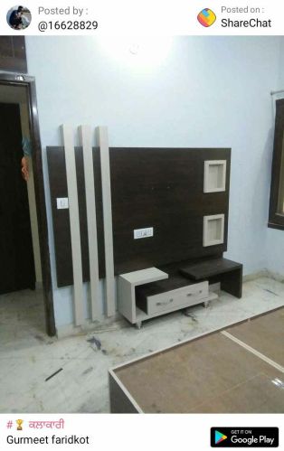 Polished TV Unit, Color : Black, Brown, Grey For Wall Hanging