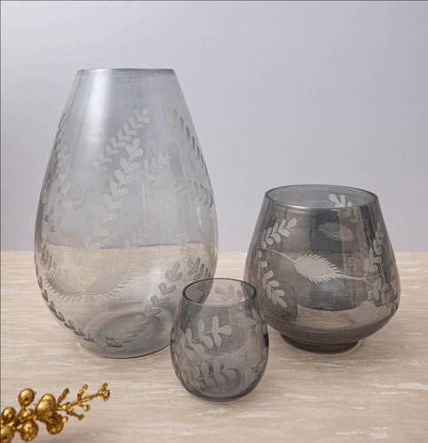 Handicrafts Glass Flower Vase, Color : Transparent for Decoration