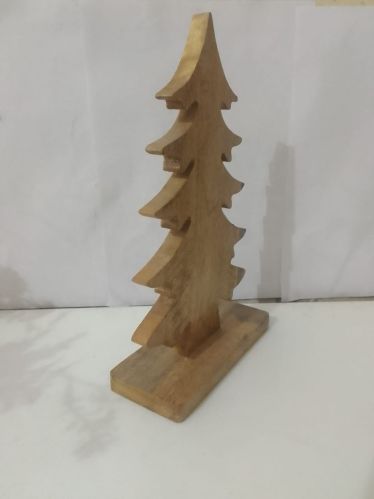 Plain Wooden Christmas Tree, Color : Light Brown for Decoration Use