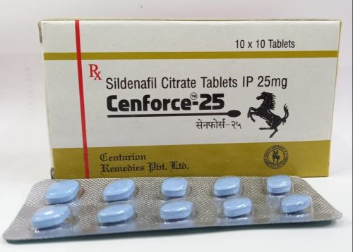 Cenforce 25mg Tablets, Composition : Sildenafil