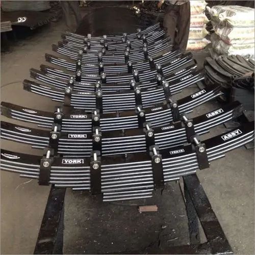 Polished Iron York Truck Leaf Spring, Color : Black