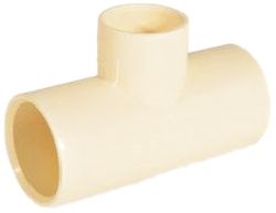 Jindal CPVC Reducing Tee, Color : Creamy for Fittings