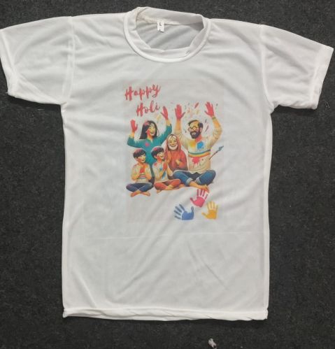 100% Cotton Holi Print Tshirt Every Size, Gender : Unisex