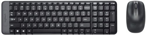 Logitech Wireless Keyboard, Color : Black