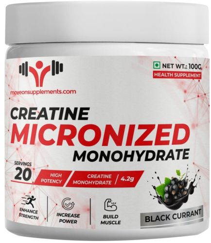 Moveon Supplements Creatine Monohydrate, Packaging Type : Jar