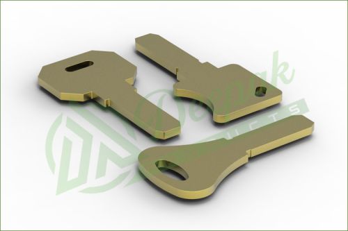 Non Polished Brass Round Key, Color : Golden For Electrical Fittings, Lock Parts