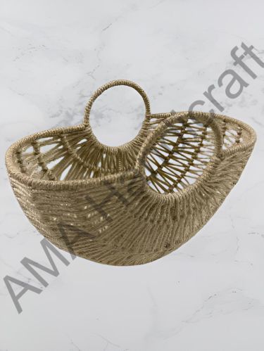 Brown Handmade Jute Basket, Color : Natural