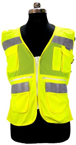 Supreme FSPRO Customised Green Safety Jacket, Opening Style : Zipper