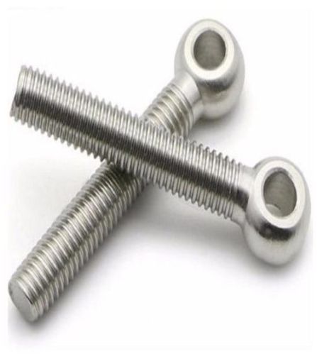Polished Metal Long Eye Bolts, Color : Grey Standard