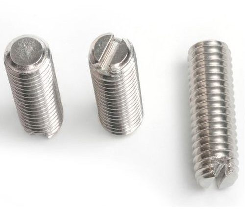 Metal Slotted Flat Point Screws, Color : Grey Standard