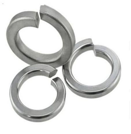 Polished Metal Spring Lock Washers Standard