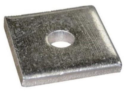 Polished Metal Square Washers, Color : Metallic Standard