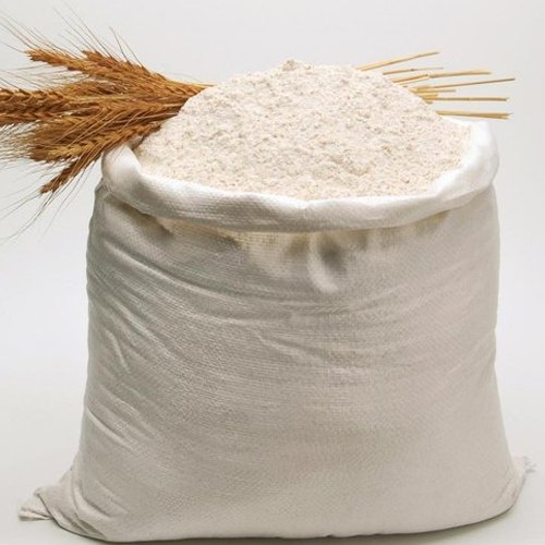 Plain PP Woven Wheat Flour Bags Standard Bottom Stitched