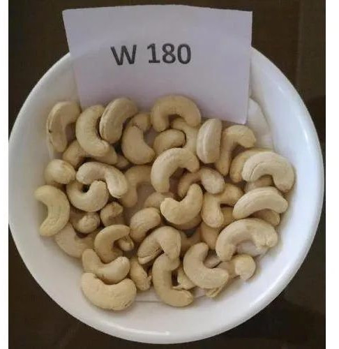 W180 Cashew Nuts, Color : Creamy, Grade Standard : Food Grade, Packaging Type : PP Bags