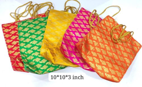 Printed Brocade Handbag 10*10*3, Technics : Handmade