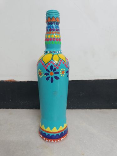 Hand-painted Bottle – Unique Art For Decor & Gifting