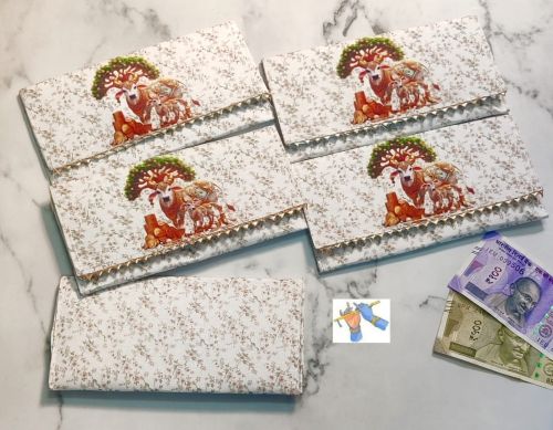 Craft Paper Handmade Shagun Envelope, Shape : Rectangular