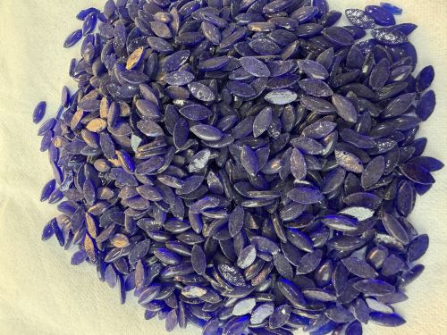 Polished Purple Glass Mosaic Beads, Packaging Type : Box For Decoration