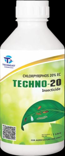 Techno 20 Chlorpyriphos 20% EC Insecticide, Packaging Type : Bottle