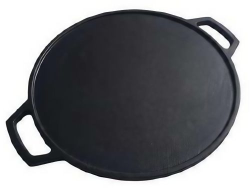 Cast Iron Dosa Tawa 12 Inch, Packaging Type : Black