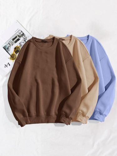 White Lable Round Neck Mix Sweatshirt, Color : Multicolor