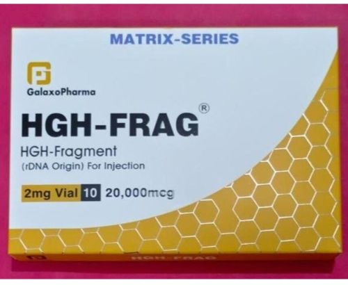 Galaxo Pharma 20 Mg HGH Frag Injection, Color : Transparent