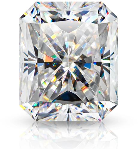 Polished Asscher Cut Moissanite Diamond, Color : Silver Modern