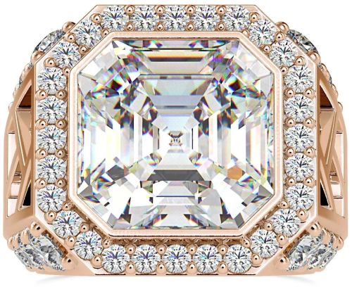 Cushion Cut Engagement Diamond Ring, Color : Golden, Gender : Unisex